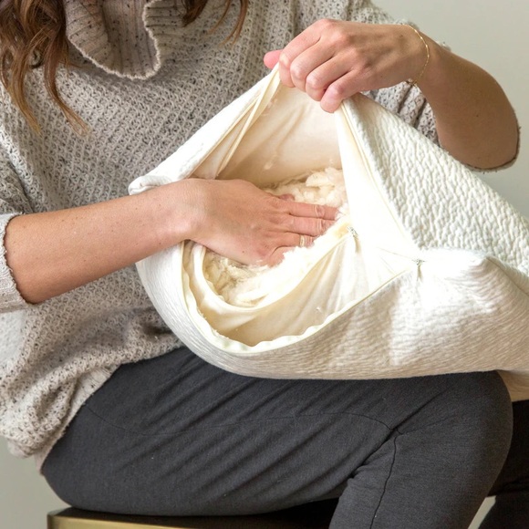 Avocado Green Pillow- Adjustable Organic Bed Pillows - Picture 3 of 8